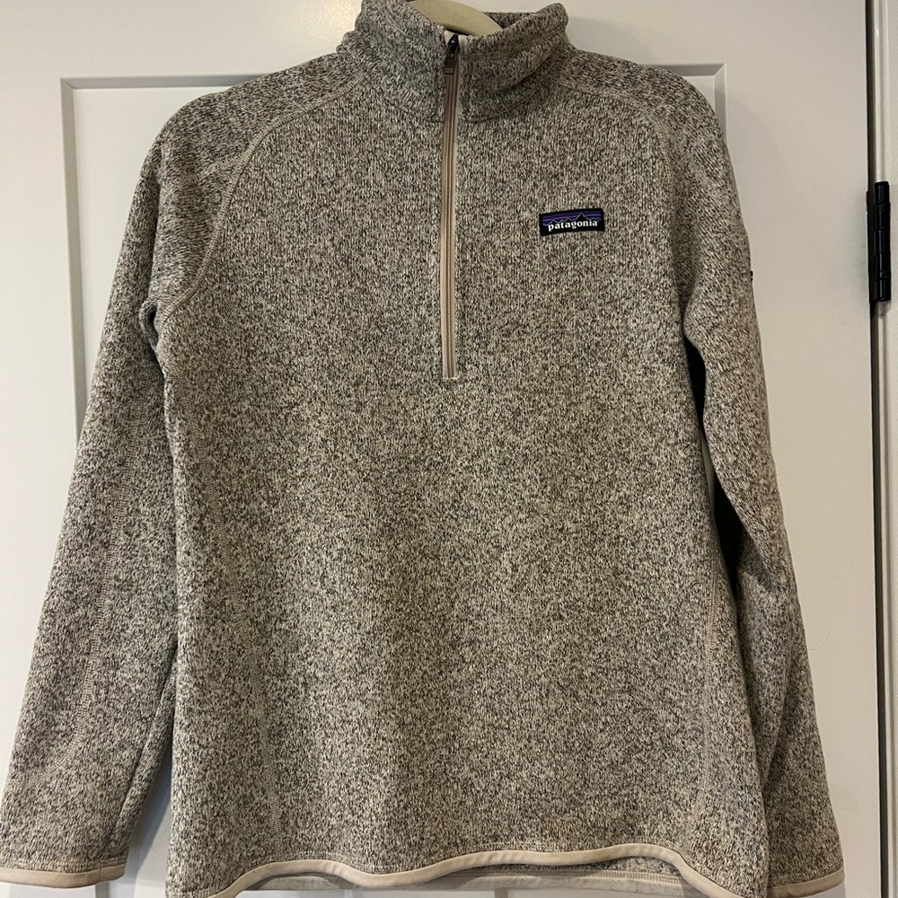 Patagonia Heathered Gray Better Sweater 1/4 Zip Pullover